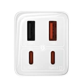 BASEUS GAN6 65W ADAPTÖR +100W KBL BEYAZ thumbnail 3