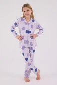 RolyPoly Kız Çocuk Gömlek Pijama Lila thumbnail 1