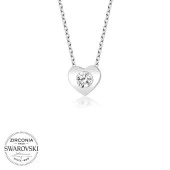 Swarovski Taşlı Gümüş Kalp Bayan Kolye thumbnail 2