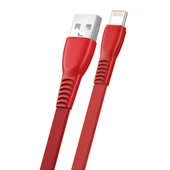FitPlus Flat FS-402 Lightning Data/Şarj Kablosu 2.4A 1mt thumbnail 3