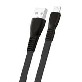 FitPlus Flat FS-401 Micro USB Data/Şarj Kablosu 2.4A 1mt thumbnail 5