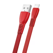 FitPlus Flat FS-401 Micro USB Data/Şarj Kablosu 2.4A 1mt thumbnail 3