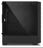 SHARKOON RGB HEX Black ARGB Temperli Yan Cam, 6x120mm ARGB Fan, Type-C 3.2 Gen 2, Siyah, ATX  Kasa thumbnail 5