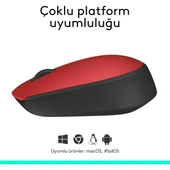 M171 Kablosuz Mouse Kırmızı 910-004641 thumbnail 3