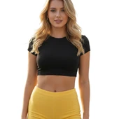 crop kısakollu body siyah thumbnail 3