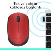 M171 Kablosuz Mouse Kırmızı 910-004641 thumbnail 4