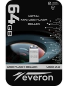Everon 64gb Metal Usb Mini Flash Bellek thumbnail 1