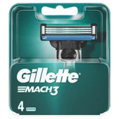 GILLETTE MACH 3 4'LÜ YEDEK TIRAŞ BIÇAĞI thumbnail 1