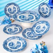 Fecra Vintage Blue 8 Parça Sunum Seti thumbnail 5