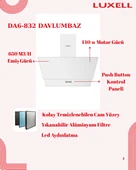Luxell 88 Lt Plus Beyaz Cam Ankastre Set thumbnail 3
