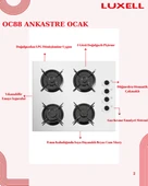 Luxell 88 Lt Plus Beyaz Cam Ankastre Set thumbnail 5