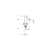Flow Square Krom Lavabo Bataryası A43044 thumbnail 2