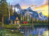 Anatolian 1000 Parça Dağevinde Günbatımı Puzzle thumbnail 1