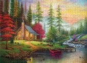 Nova 41075 - 1000 Parça Ormandaki Dağ Evi Puzzle thumbnail 3