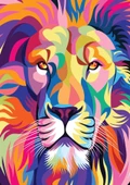 Nova 1000 Parça Renkli Aslan Portresi Puzzle thumbnail 1