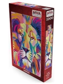 Nova 1000 Parça Renkli Aslan Portresi Puzzle thumbnail 2