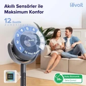 Levoit Pedestal Circulator Vantilatör - Gri thumbnail 5