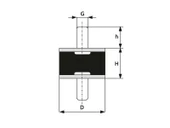 50X35MM M10 A TİP LASTİK TAKOZ PULLU-4'lü Paket thumbnail 2
