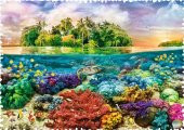 Trefl 600 Parça Çılgın Şekilli Tropikal Ada Puzzle thumbnail 2