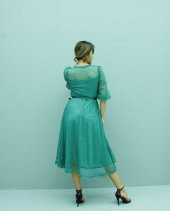 1076 Mint Midi Boy Dantelli Abiye thumbnail 4