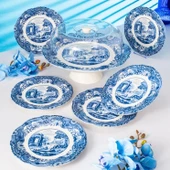 Fecra Vintage Blue 8 Parça Sunum Seti thumbnail 3