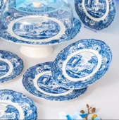 Fecra Vintage Blue 8 Parça Sunum Seti thumbnail 4