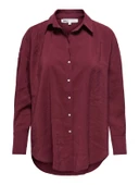 Only 15272523 Kadin Gomlek - Bordo thumbnail 6