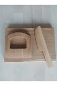 Master Hands Ahşap güvenli çocuk bıçağı 3 lü set thumbnail 1