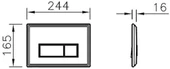 Vitra Elegance Kumanda Paneli, Krom, 740-1380 thumbnail 2