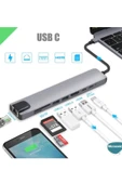 Type-c To Hdtv Multifunction Adapter 8 Port Kablo thumbnail 2