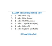 Lamba Elektrik Deney Seti thumbnail 2