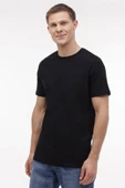 Lumberjack Ct102 0 Yaka Erkek Tshirt - Siyah thumbnail 1