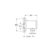 Grohe Relaxa Duş Çıkış Dirseği, Krom, 28626000 thumbnail 2