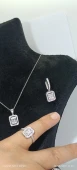 BAGET TAŞLI KOLYE YÜZÜK KÜPE SET thumbnail 3