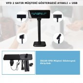 Vfd 2 Satır Müşteri Göstergesi Ayaklı + USB thumbnail 3