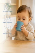 Babyjem Silikon Bardak Yeşil thumbnail 1