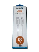 Factor M Micro USB Data Şarj Kablosu 150cm  FM-2415M thumbnail 1