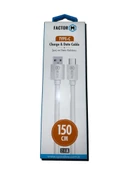 Factor M  Type-C Data Şarj Kablosu 150cm FM-2415T thumbnail 4