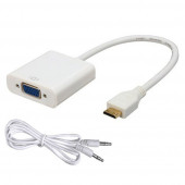MİNİ HDMI TO VGA SES GÖRÜNTÜ HD 1080P KALİTELİ thumbnail 1