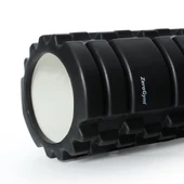 Zerogym Pro Foam Roller Orta Sert 32cm x 14cm Siyah thumbnail 2