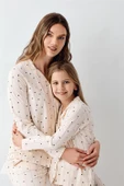 Arnetta Kız Çocuk Gömlek Pijama Krem thumbnail 6