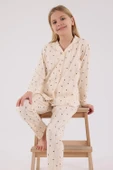 Arnetta Kız Çocuk Gömlek Pijama Krem thumbnail 1