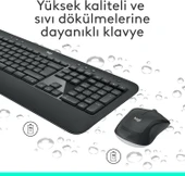 Logitech MK540 Kablosuz Klavye Mouse Seti Siyah 920-008687 thumbnail 4