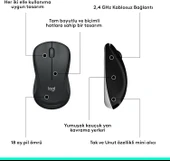Logitech MK540 Kablosuz Klavye Mouse Seti Siyah 920-008687 thumbnail 7