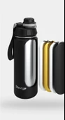 Stevig ST-251 4 Work Flip Open Coffee Mug Çelik Termos 400ML Grey thumbnail 4