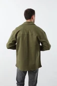 Erkek Oversize Jean Gömlek Haki thumbnail 6