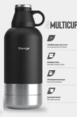 Stevig ST-212 4 Multi-Cup Çelik Termos 1.9LT Black thumbnail 2