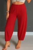 Kadın Yüksek Bel Krep Pantolon thumbnail 3