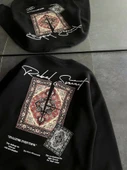 Bisiklet Yaka Baskılı SweatShirt - Siyah thumbnail 3