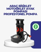 Kaymaz Pedallı Ayaklı Hava Pompası Tüm Supap Uyumlu thumbnail 1